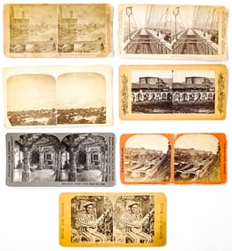 (7) Antique American Stereoviews
