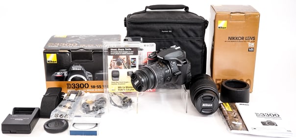 Nikon D3300 DSLR Camera Kit w/ 55-300 Lens