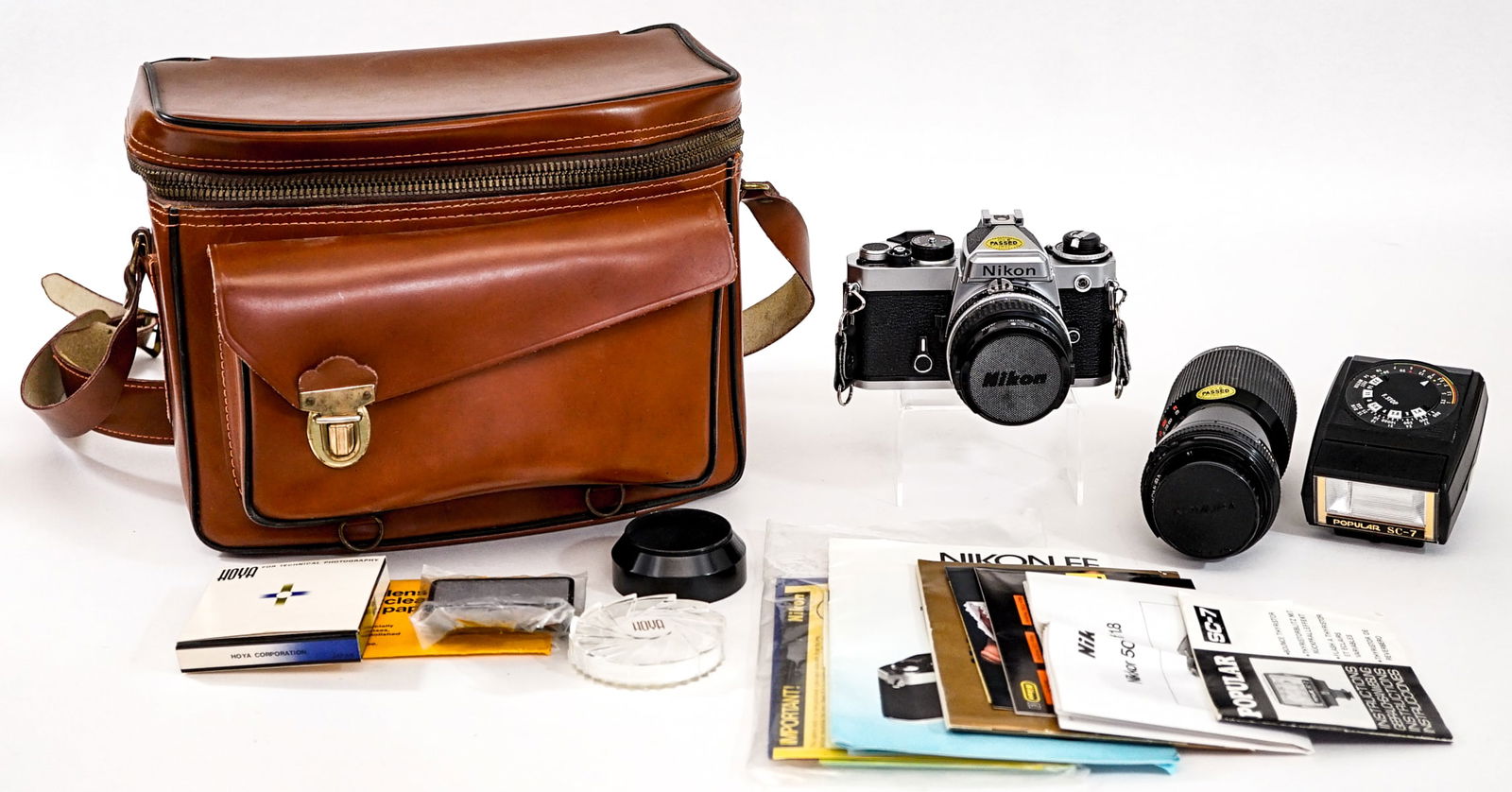 Nikon FE 35mm SLR Camera w/ 2 Lens & Accessories (1 of 10)