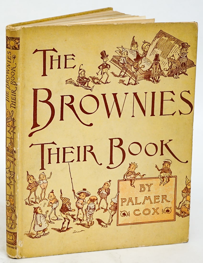 1915 The Brownies Their Book By Palmer Cox: 1915 The Brownies Their Book By Palmer Cox. The Appleton-Century Company. 144 pages. Illustrated. Book measures 10.25 x 8.25 x .75 in. for shipping purposes only, The absence of a condition report