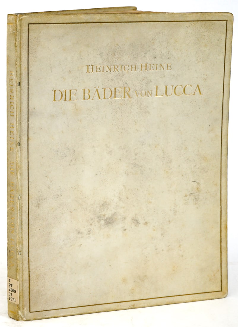 Heinrich Heine Die Bader von Lucca 1921 S/N (1 of 6)