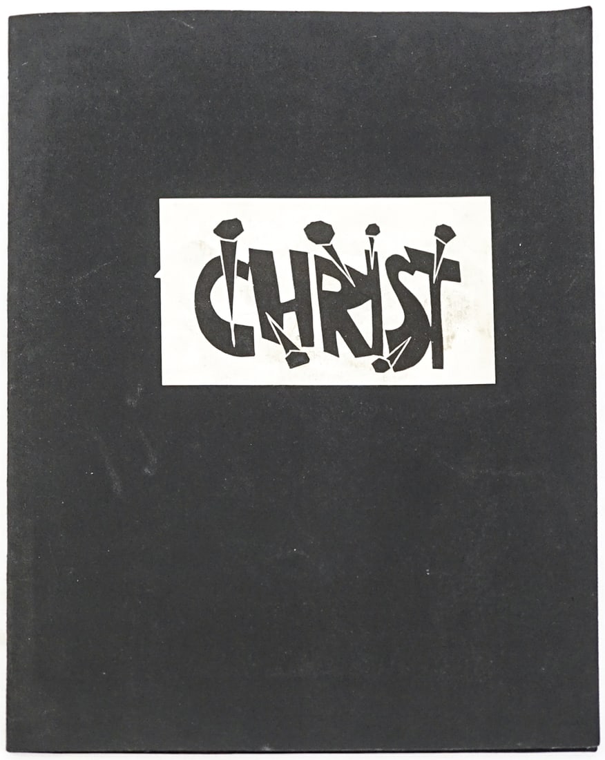 Paul Peter Piech - Ecce Homo SIGNED (12) Woodcuts: Peter Paul Piech designed and printed this softcover book in an edition of 200 copies at his private press 'The Taurus Press'. Numbered 49 and signed on the colophon page. Contains 12 original woodcut