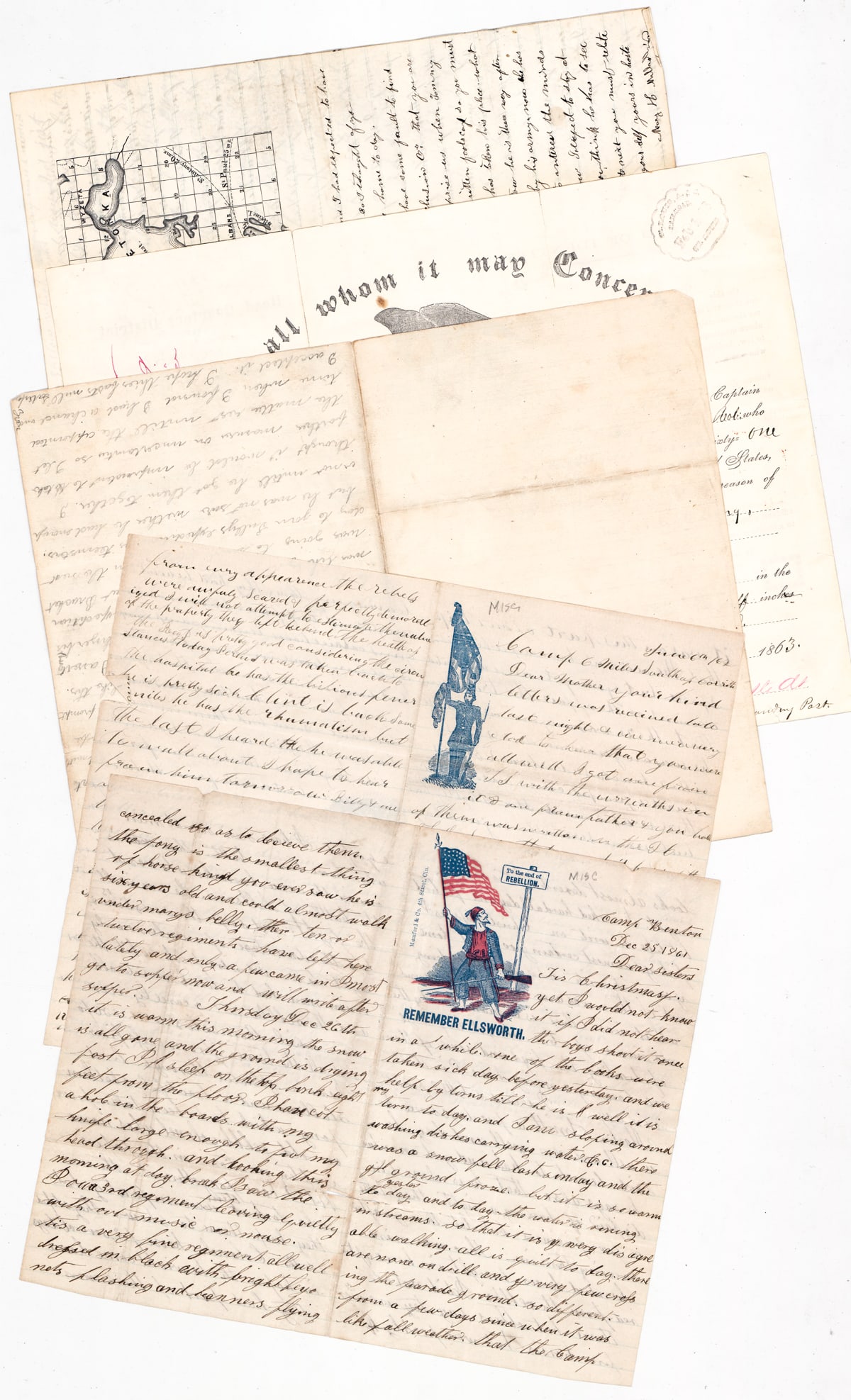 A Group of Civil War Letters (1 of 11)