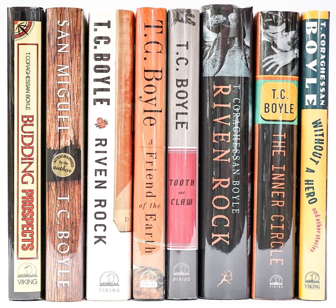 T.C. Boyle Signed First Editions (8) (1 of 9)