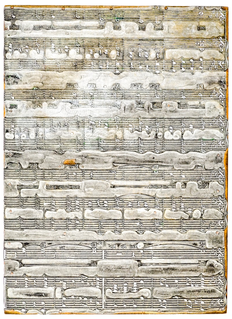 A Vintage Sheet Music Printing Plate (1 of 1)