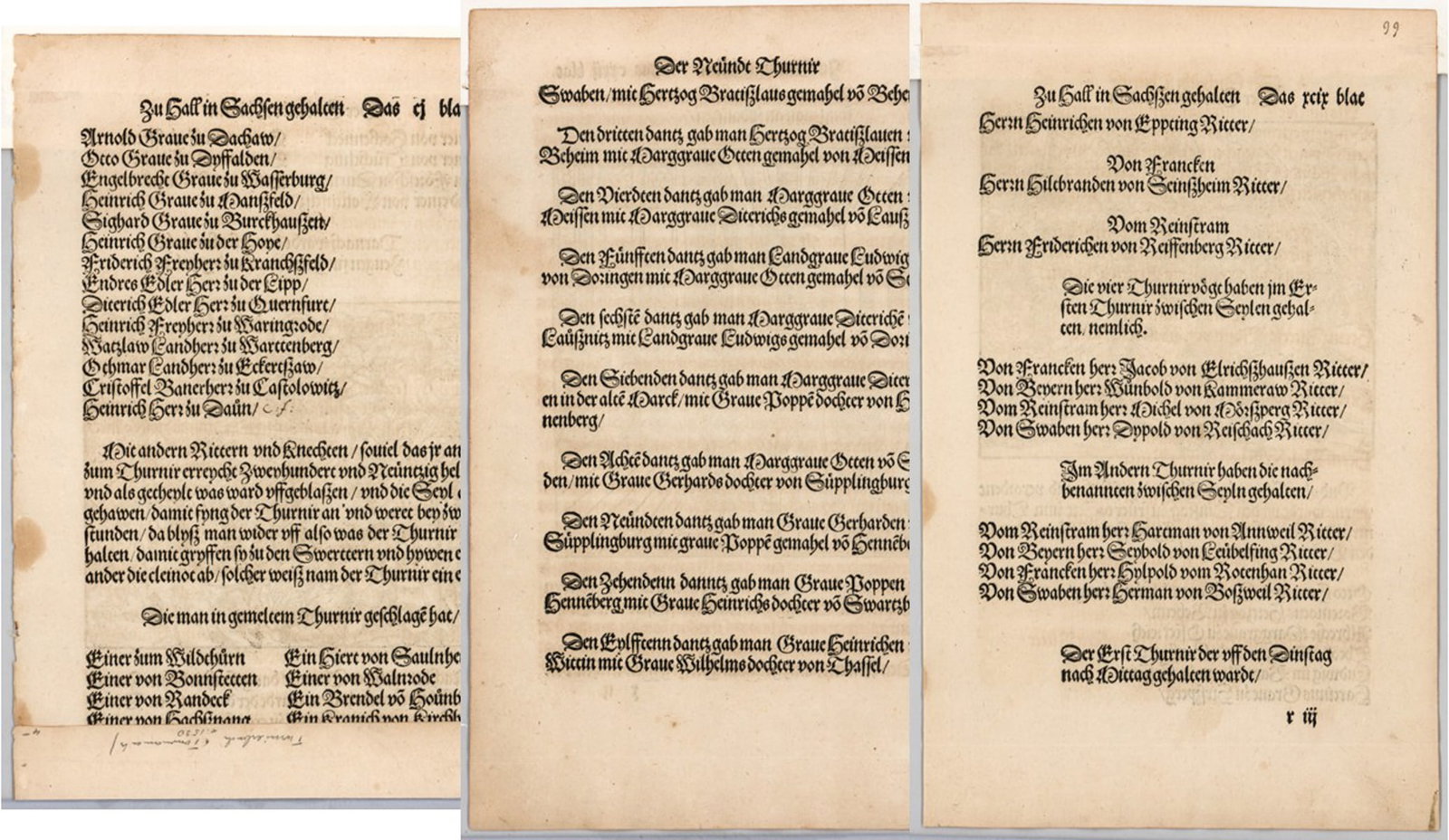 Der Siebende Thurnir (3) around 1530 A.D. (1 of 7)