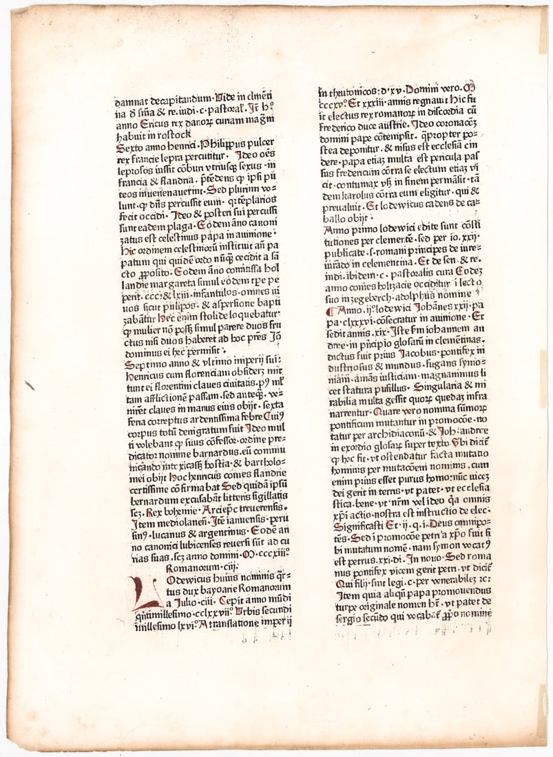 Rudimentum Novitiorum. Lucas Brandis, Lubeck 1475 (1 of 3)