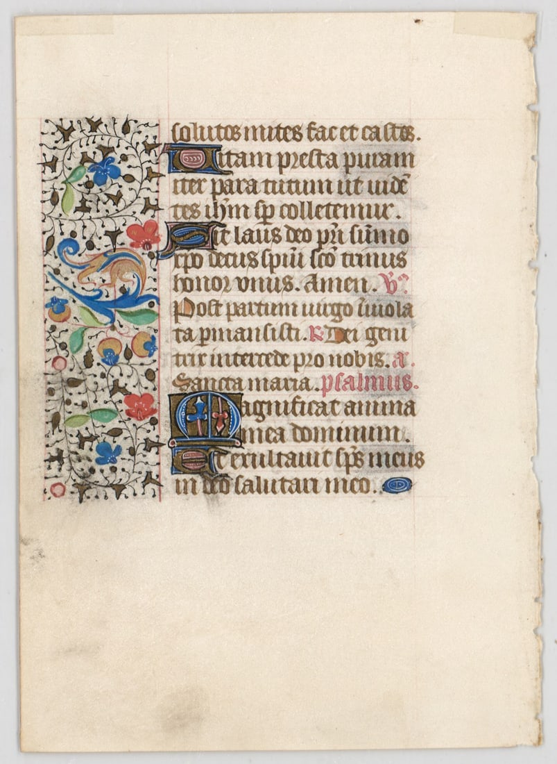 [Book of Hours] Antique Illuminated Manuscript (1 of 2)