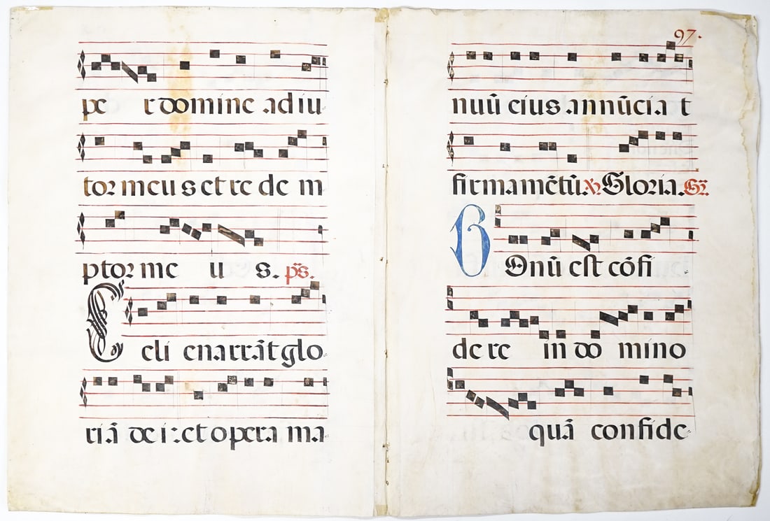 Antiphonal 16th Century Spanish Leaves (1 of 3)