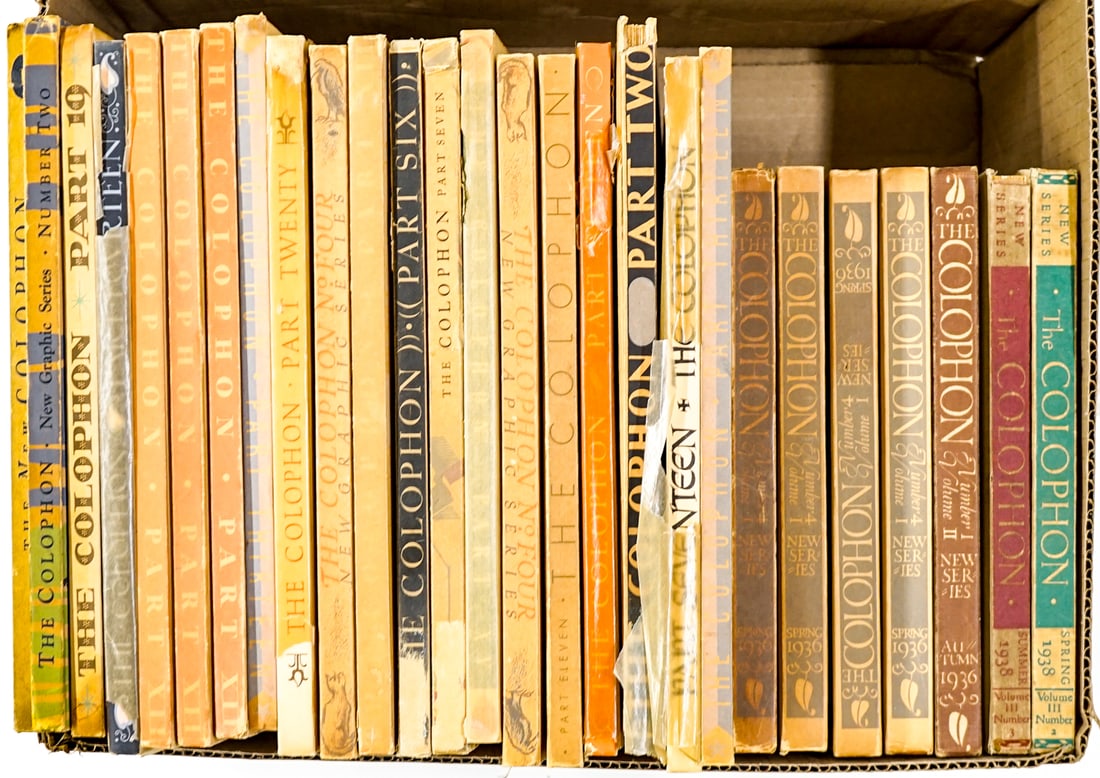 Colophon (27). No duplicates. (1 of 4)