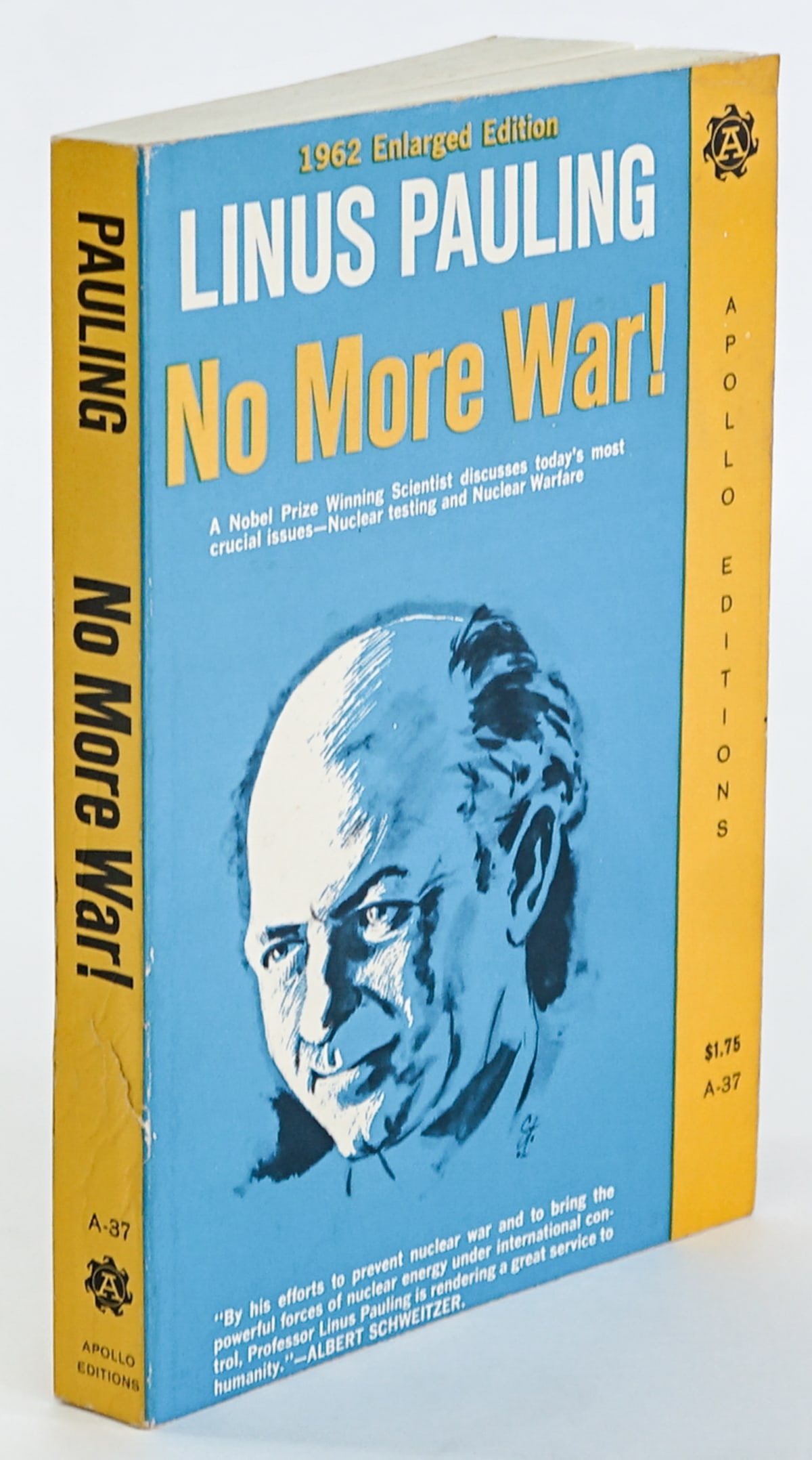 No More War! by Linus Pauling SIGNED 1962 (1 of 6)