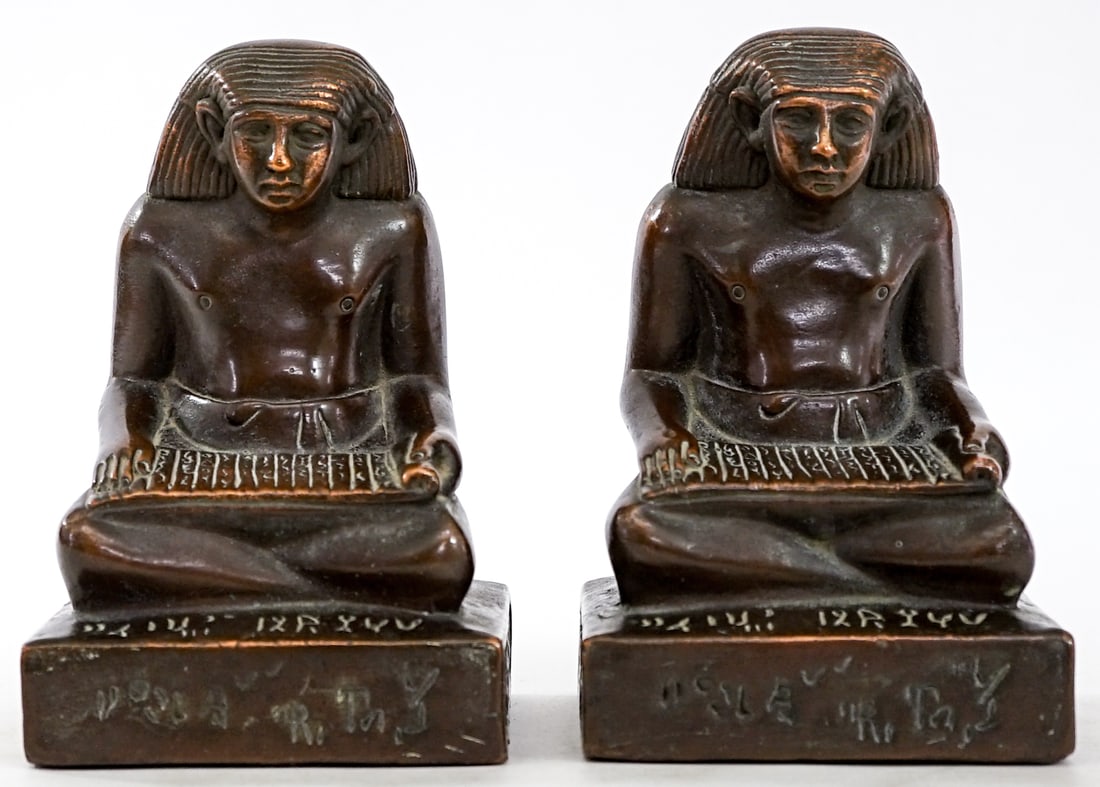 Egyptian 'Scribe Seated' Pair Bookends (1 of 8)