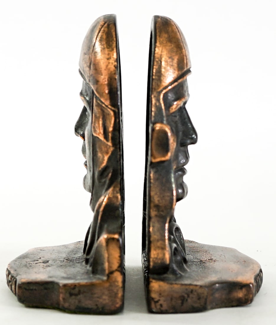 Charles Lindberg Cast Iron Pair Bookends (1 of 7)
