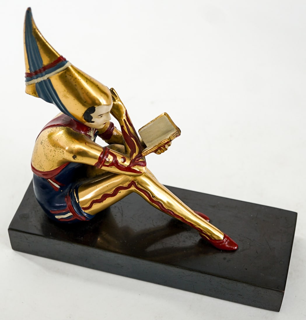 Art Deco Gerdago Pixie Pair Bookends - 7