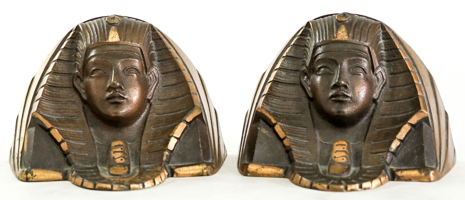 Egyptian Pharoah Brass Pair Bookends (1 of 7)