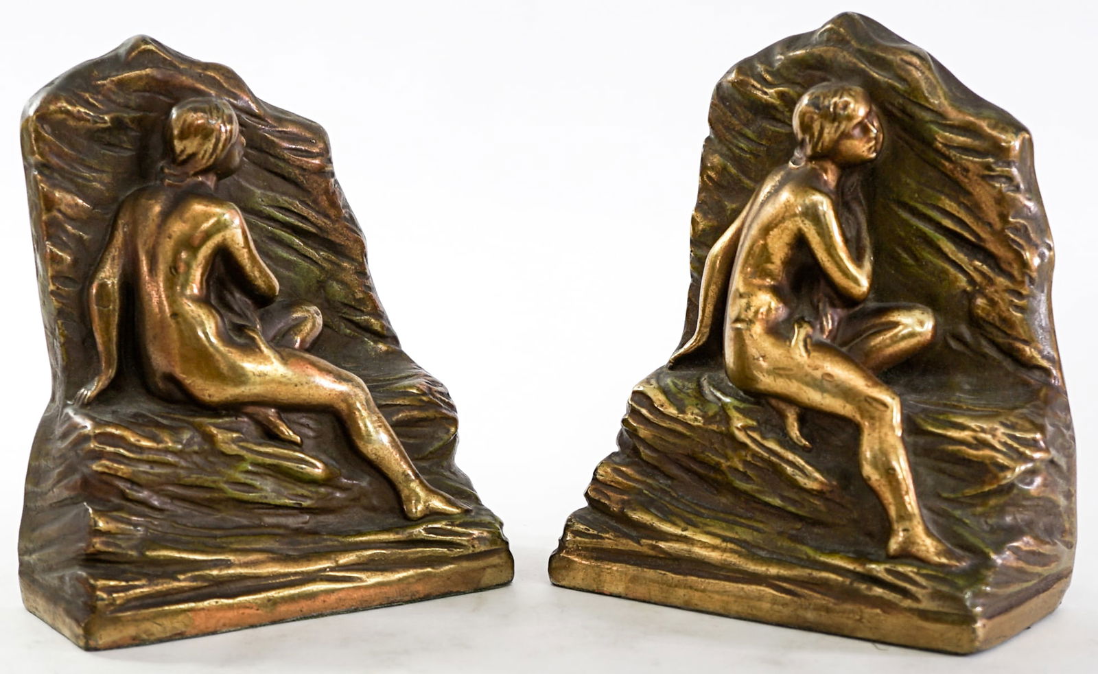 Art Deco Pair Bookends [Lady] (1 of 7)