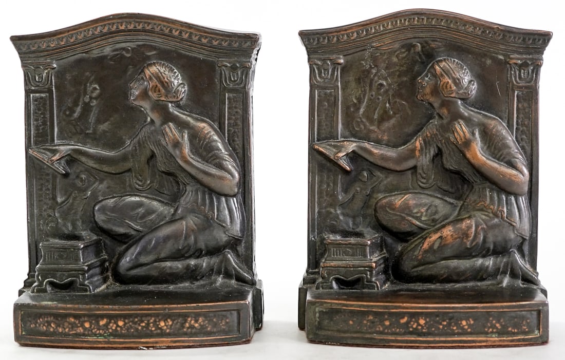Art Deco Pair Bookends [Pandora's Box] (1 of 5)