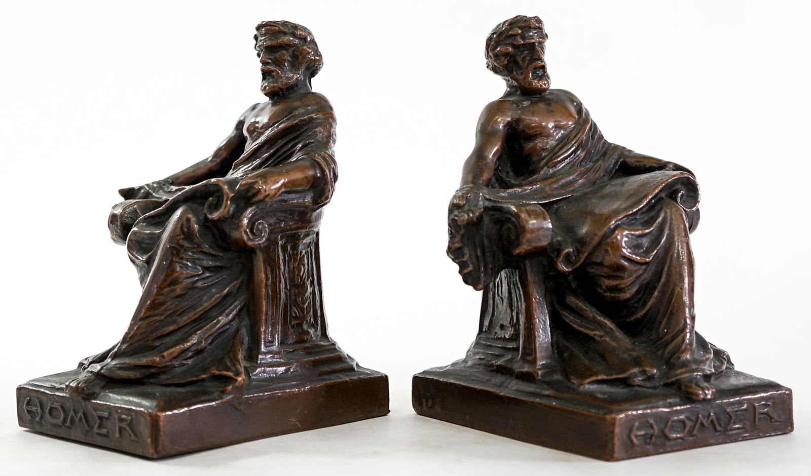 WB Weidlich Bros. Homer 606 Pair Bookends (1 of 9)