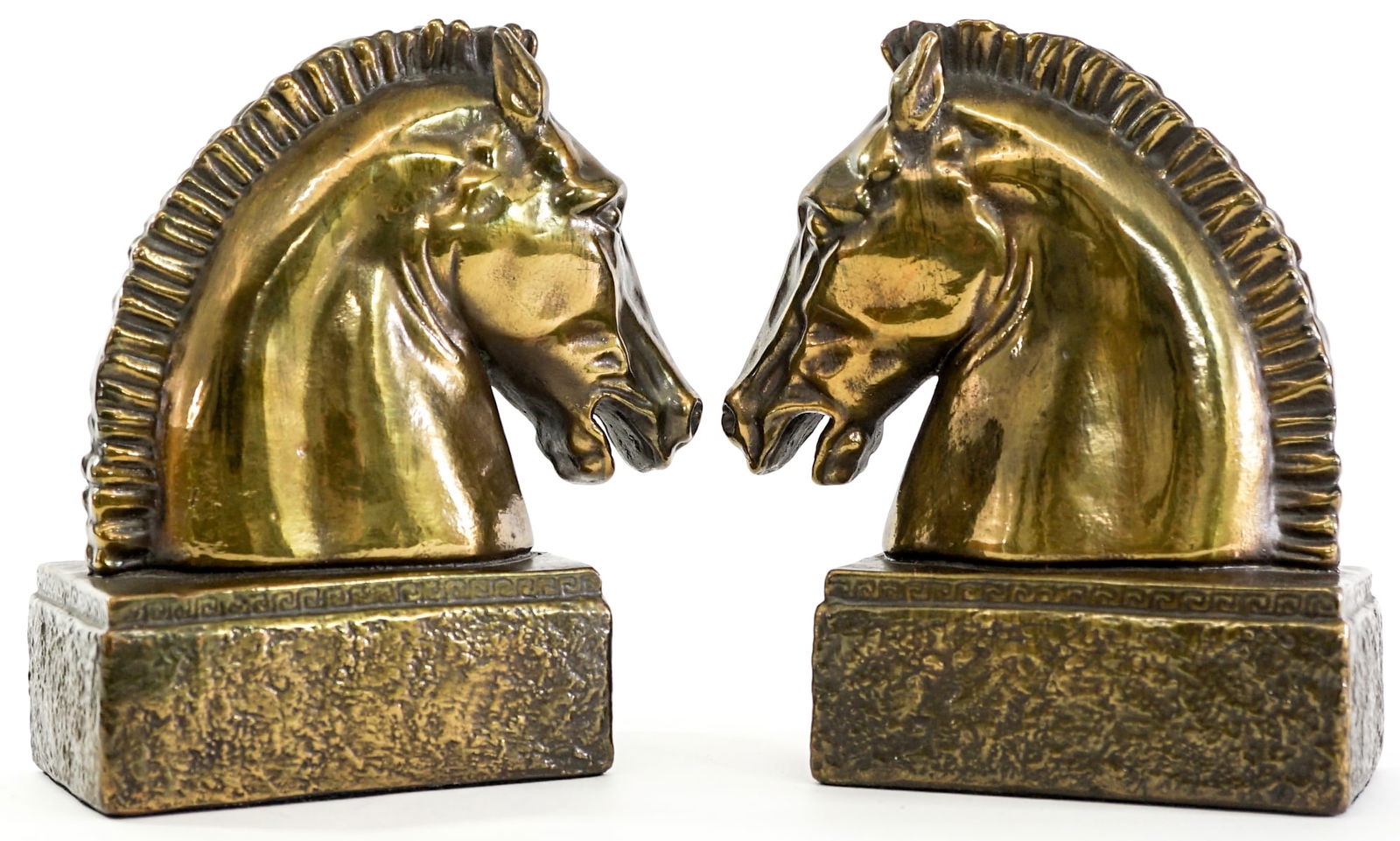 Vintage Trojan Horse Head Pair Bookends (1 of 6)