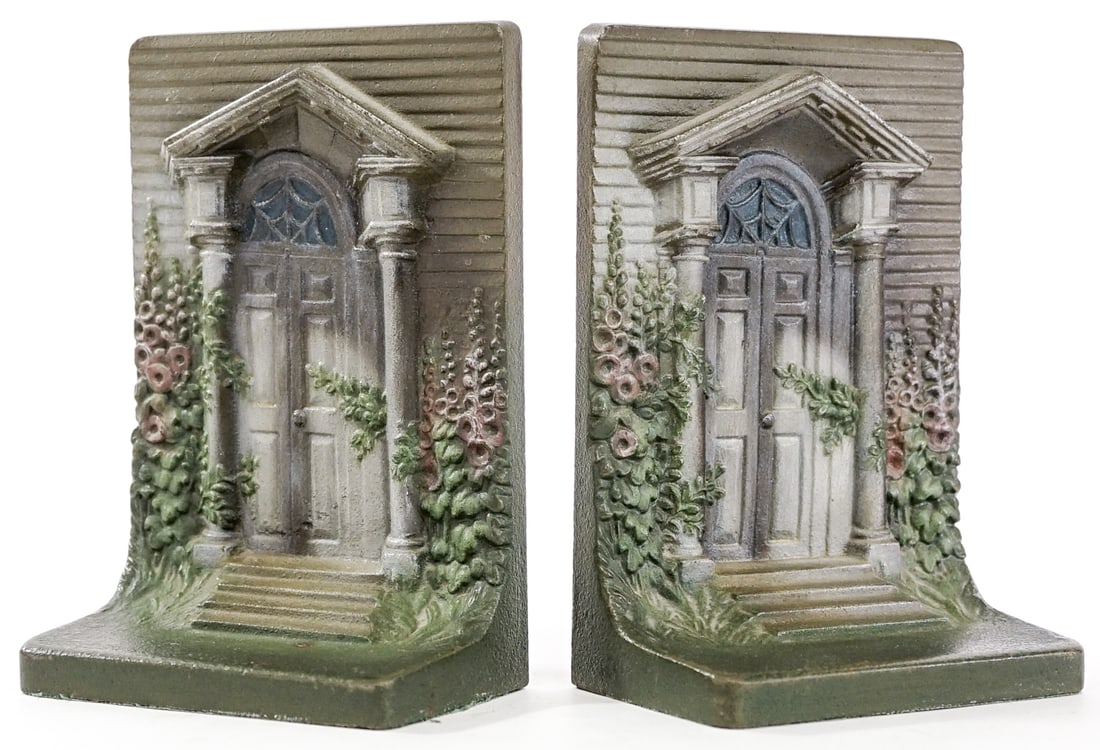 B&H Cast Iron Colonial Door Pair Bookends (1 of 8)
