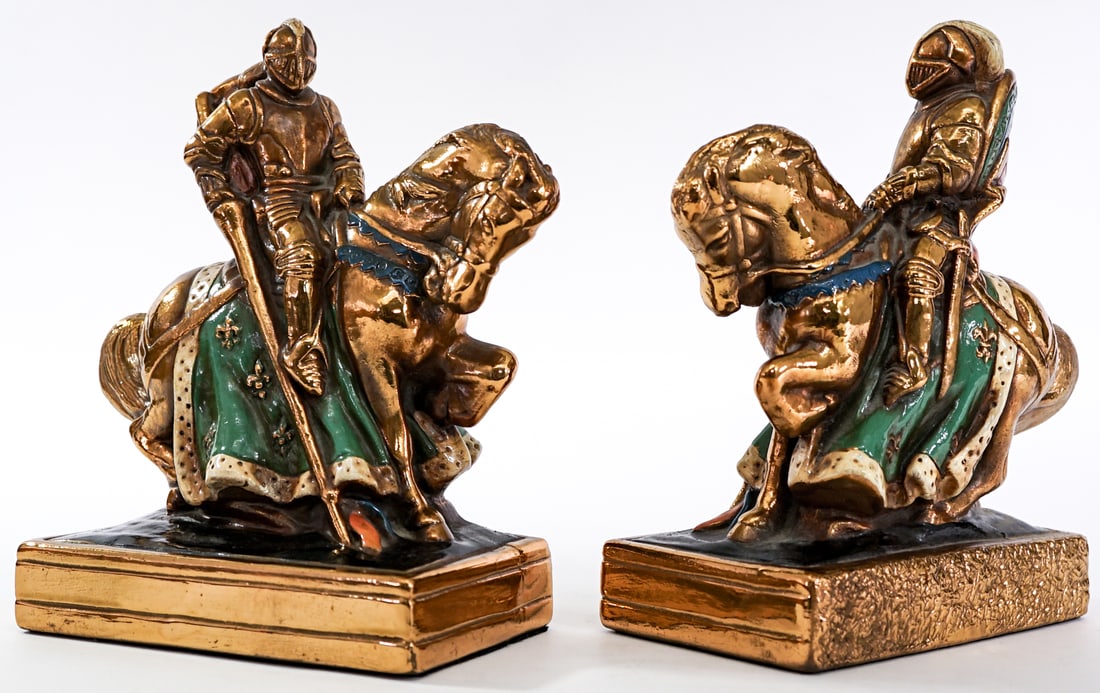 MB Jousting Knights Pair Bookends (1 of 6)