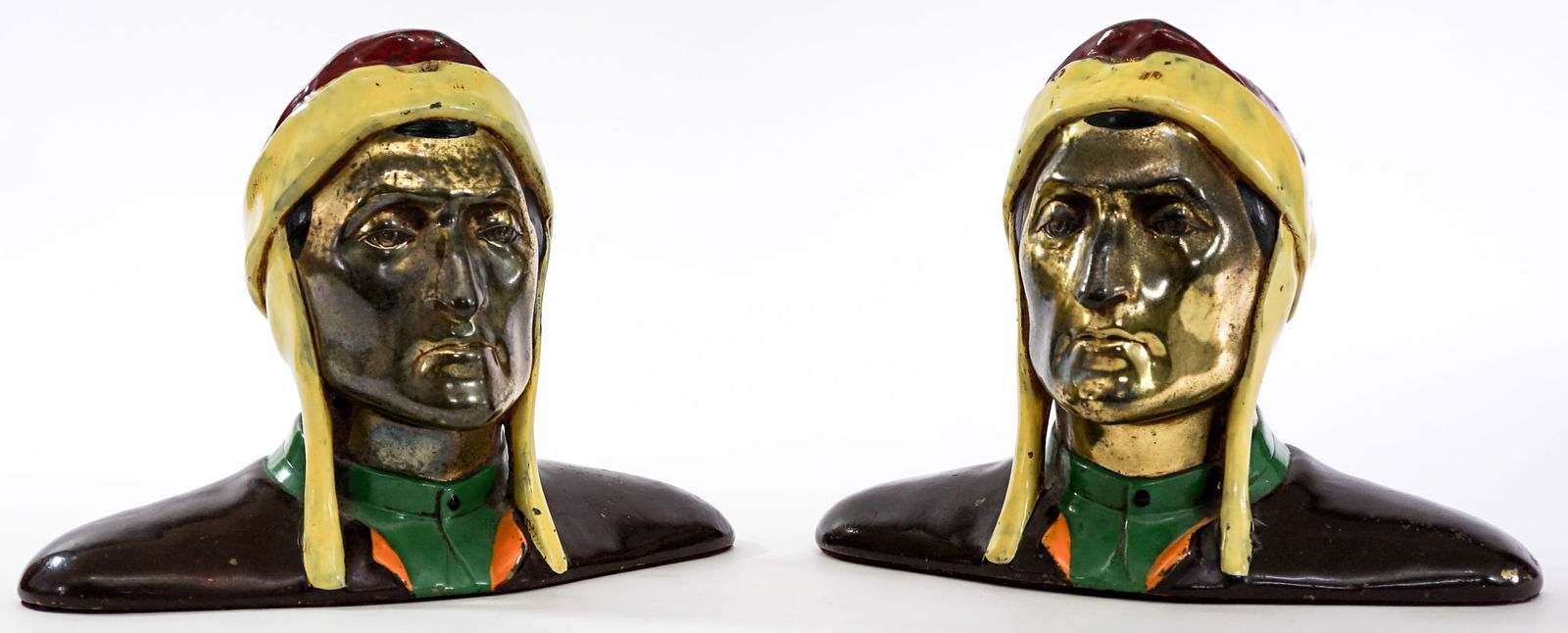 Dante Pair Bronze Clad Bookends (1 of 6)