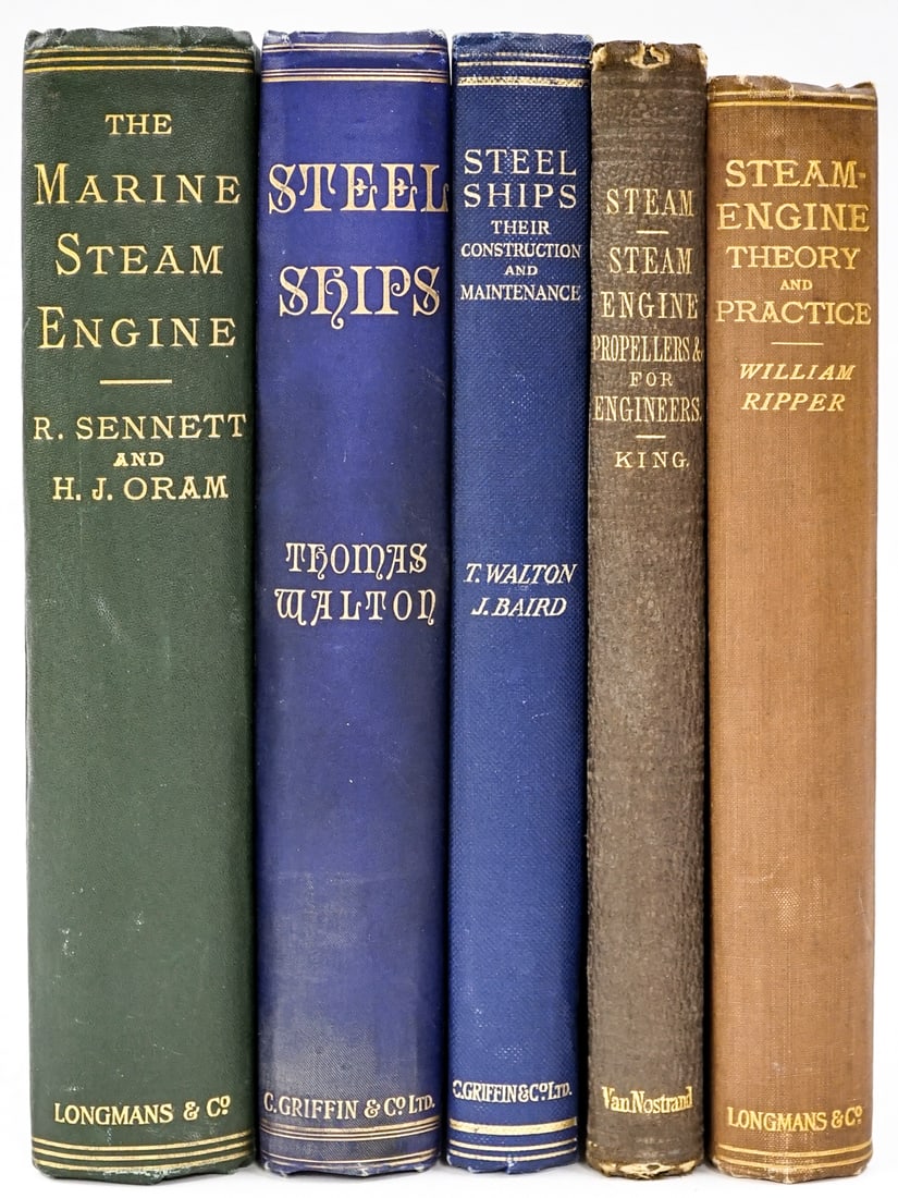 [Marine Steam Engines, Propellers] Vintage Books (1 of 4)