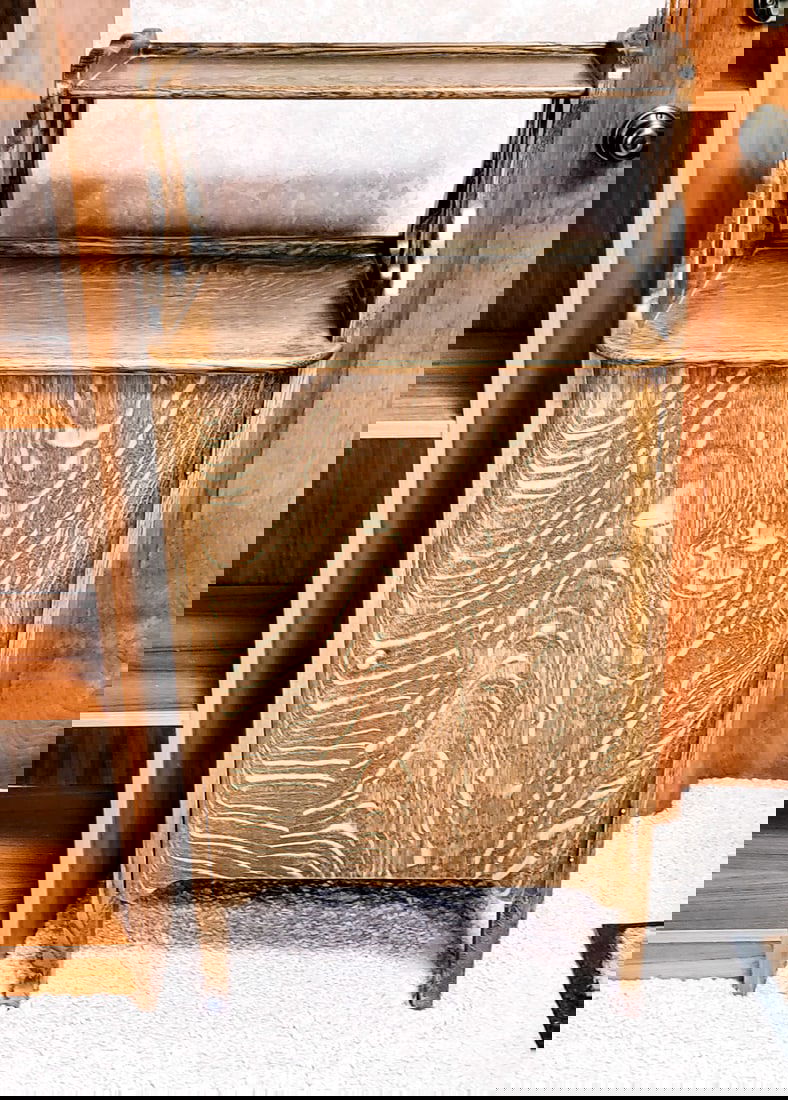 Antique American Oak Sheet Music Cabinet. (1 of 6)