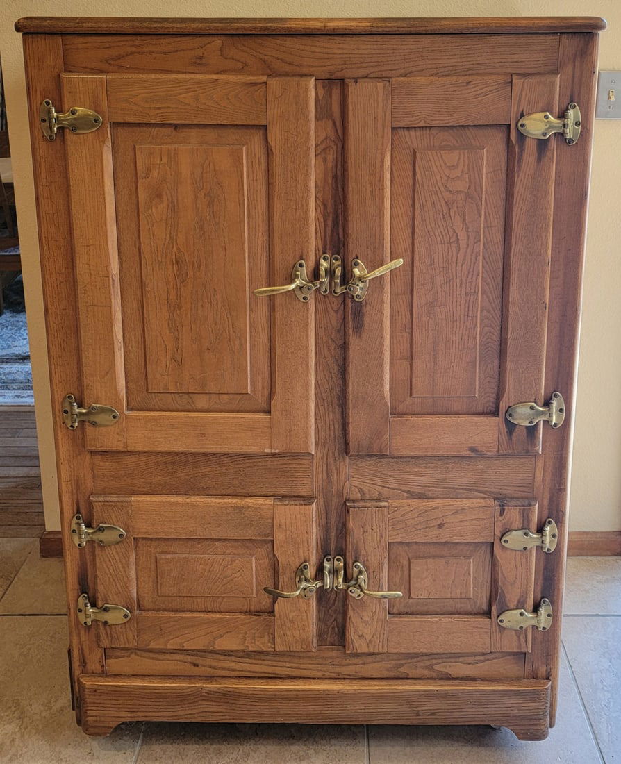 Antique Oak Ice Chest (1 of 12)