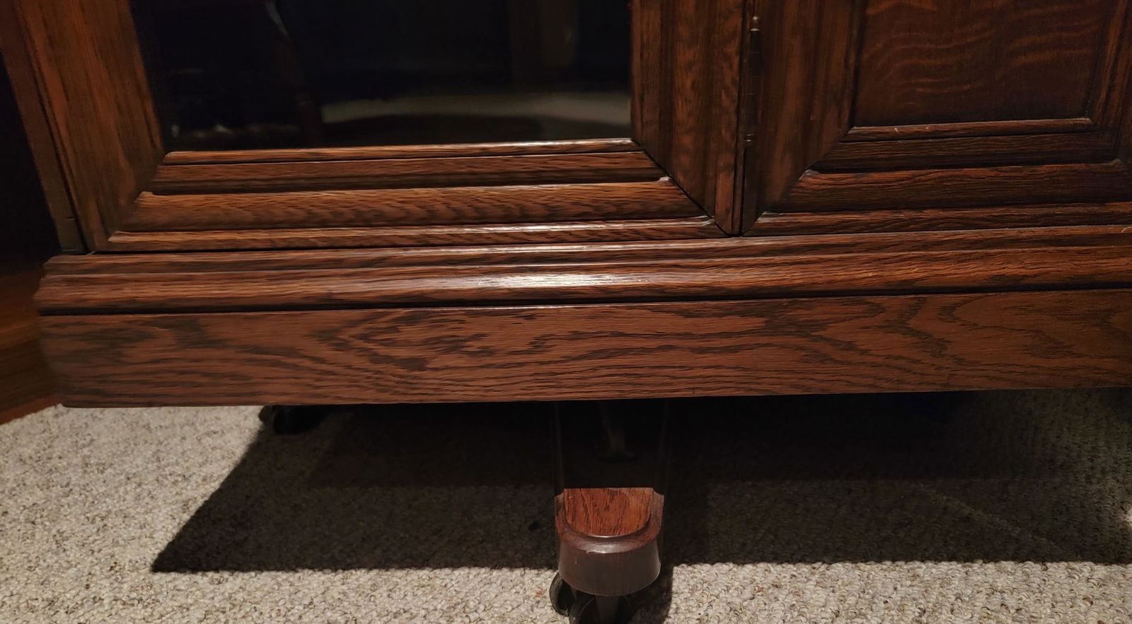 Solid Oak Fully Enclosed Revolving Bookcase - 2