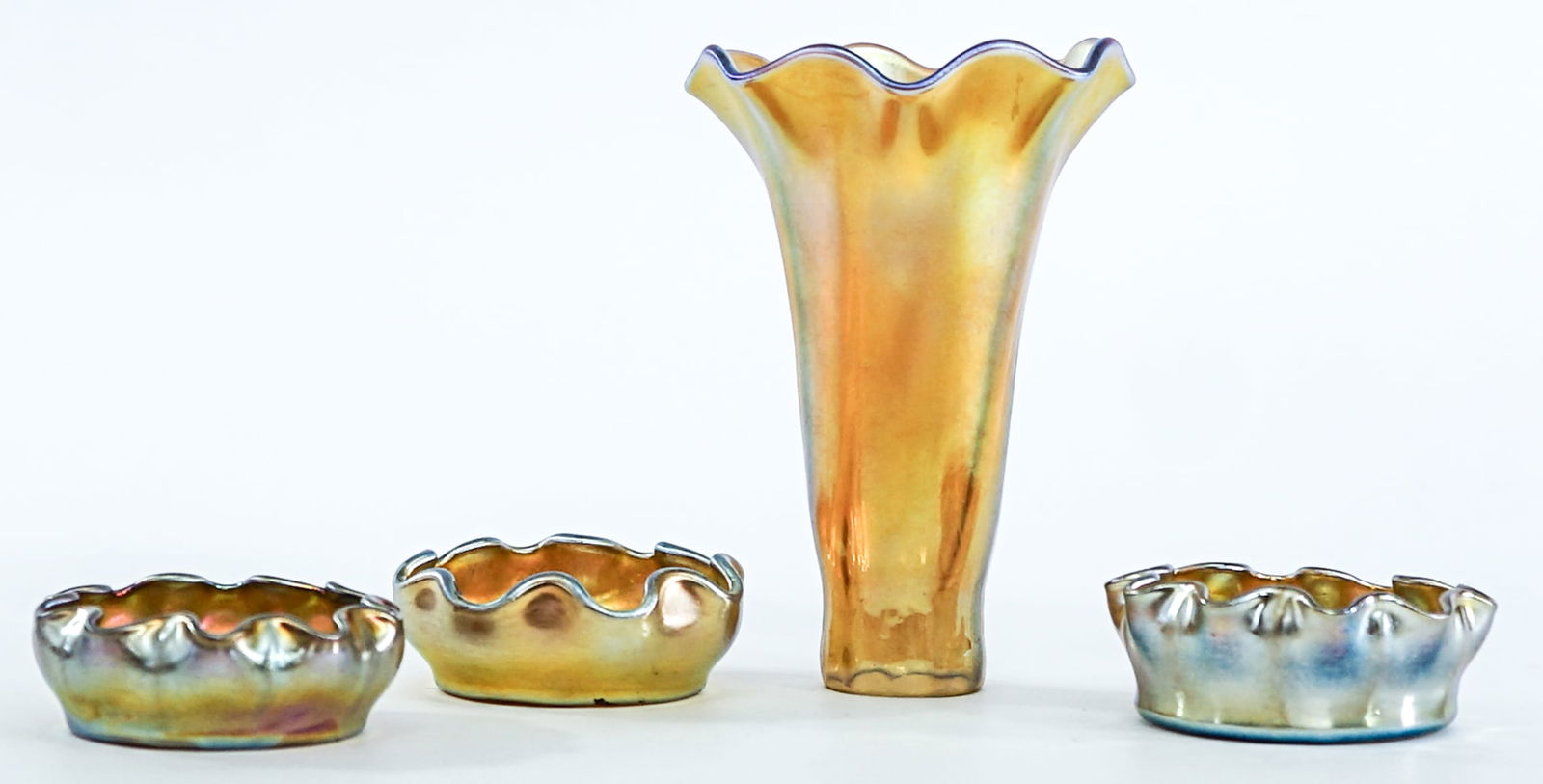 L. C. Tiffany (3) Salts / (1) Unsigned Shade (1 of 4)