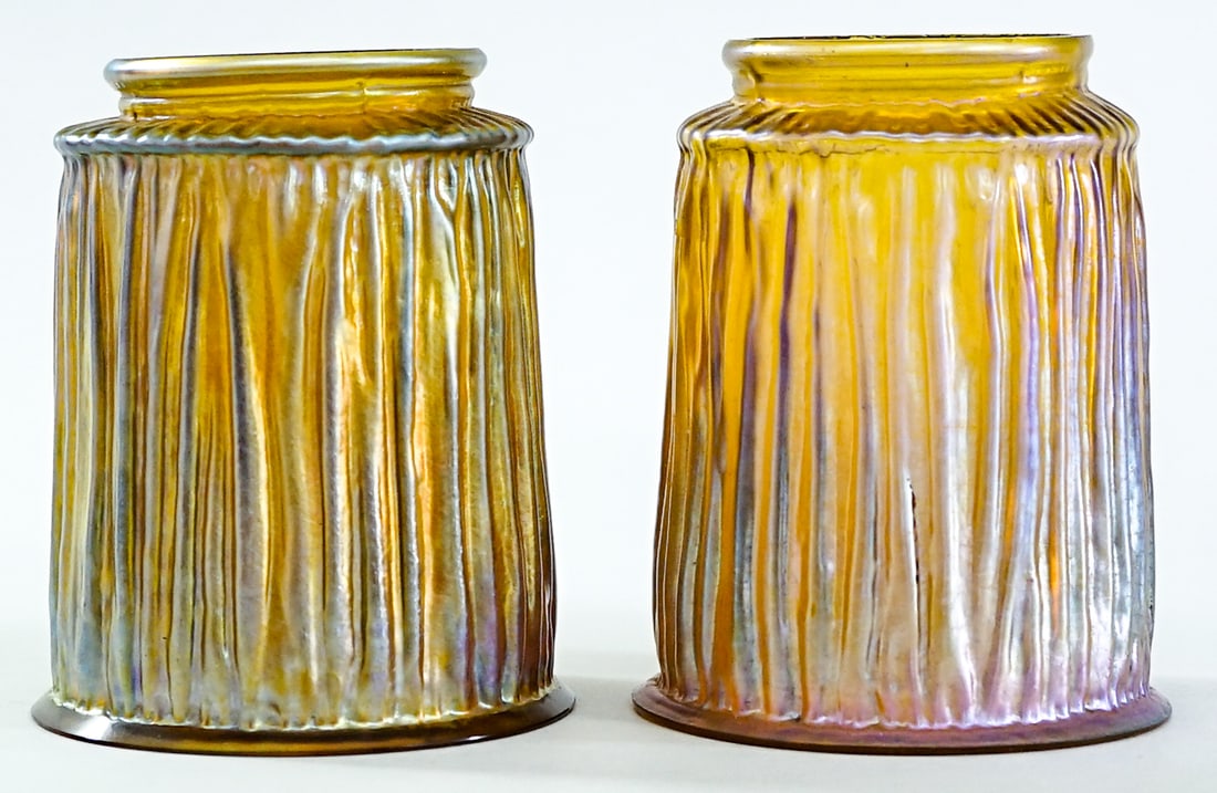 L. C. Tiffany Favrile Pair Lamp Shades (1 of 6)