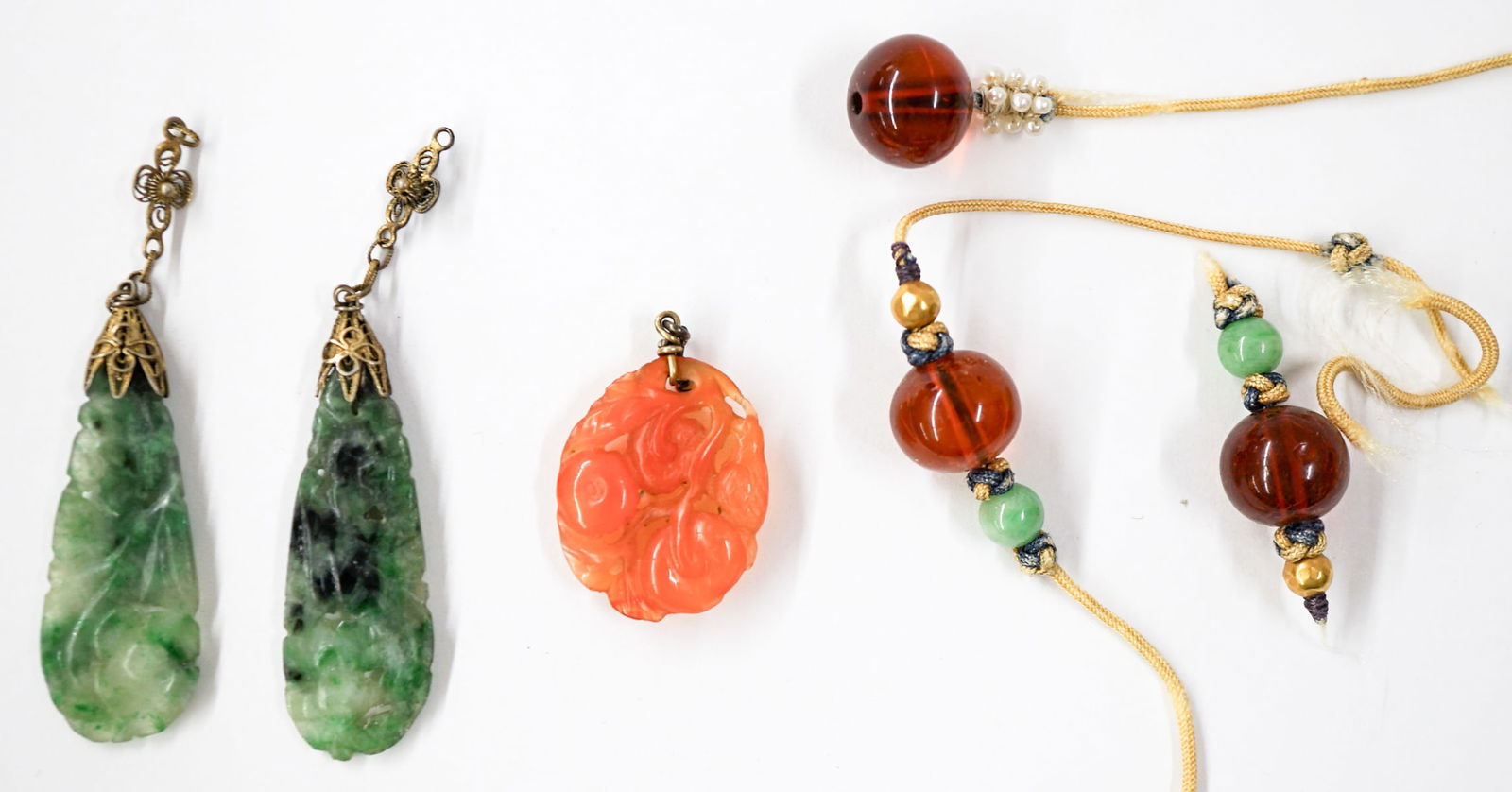 A Group of Chinese Jade & Amber (1 of 2)