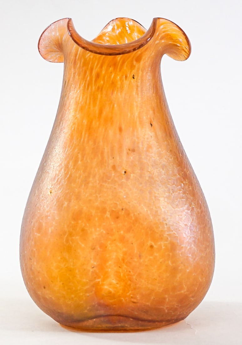 Antique Art Glass Vase [Amber] (1 of 4)