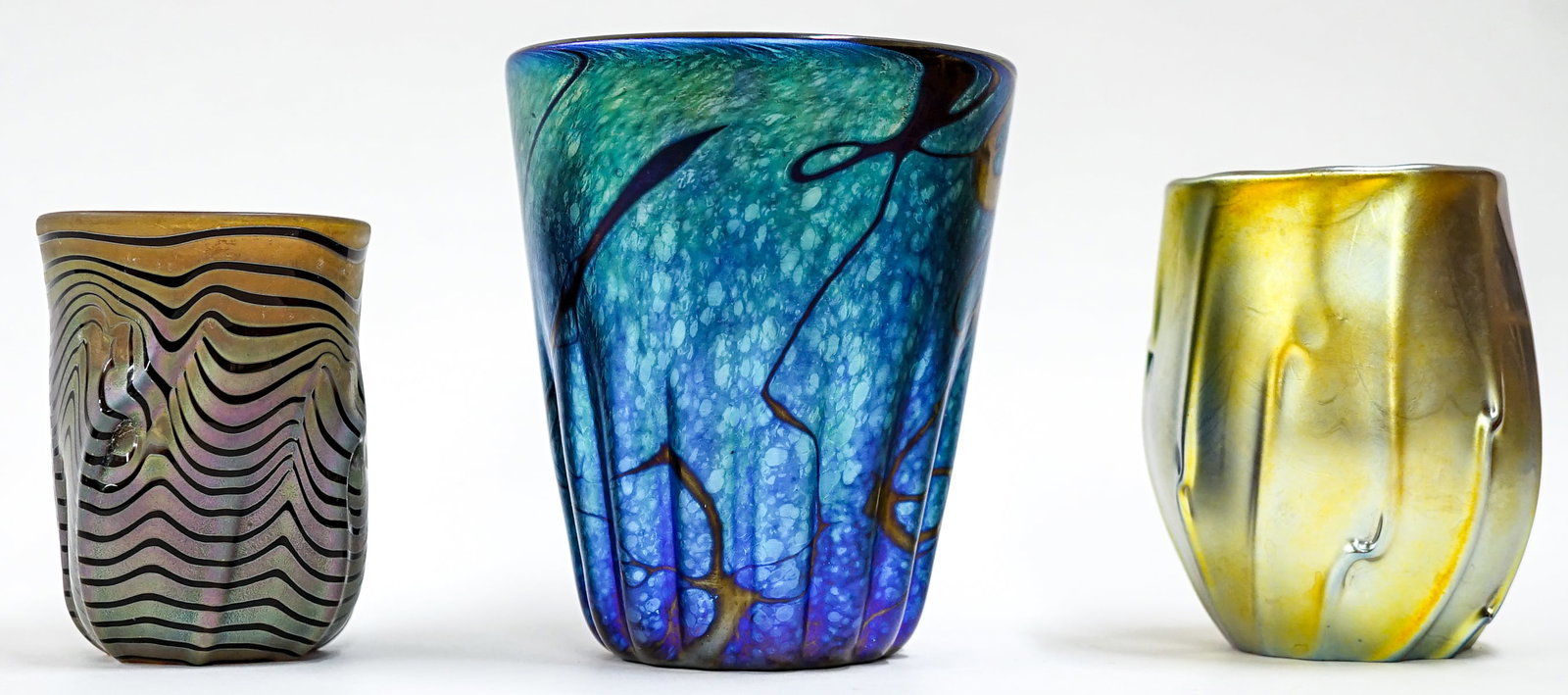 Three Pcs Signed American Contemporary Art Glass (1 of 8)