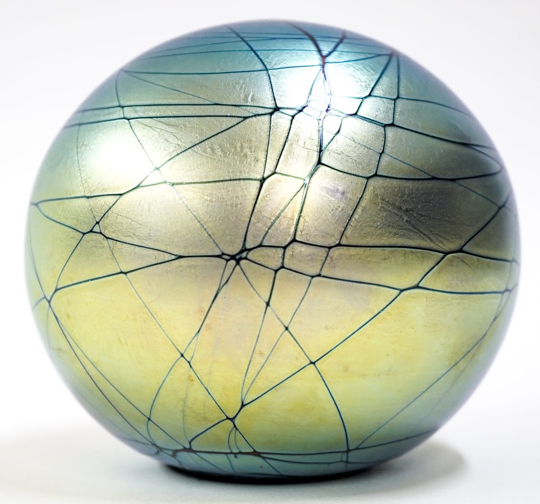 Steven Maslach Large Art Glass Paperweight (1 of 5)