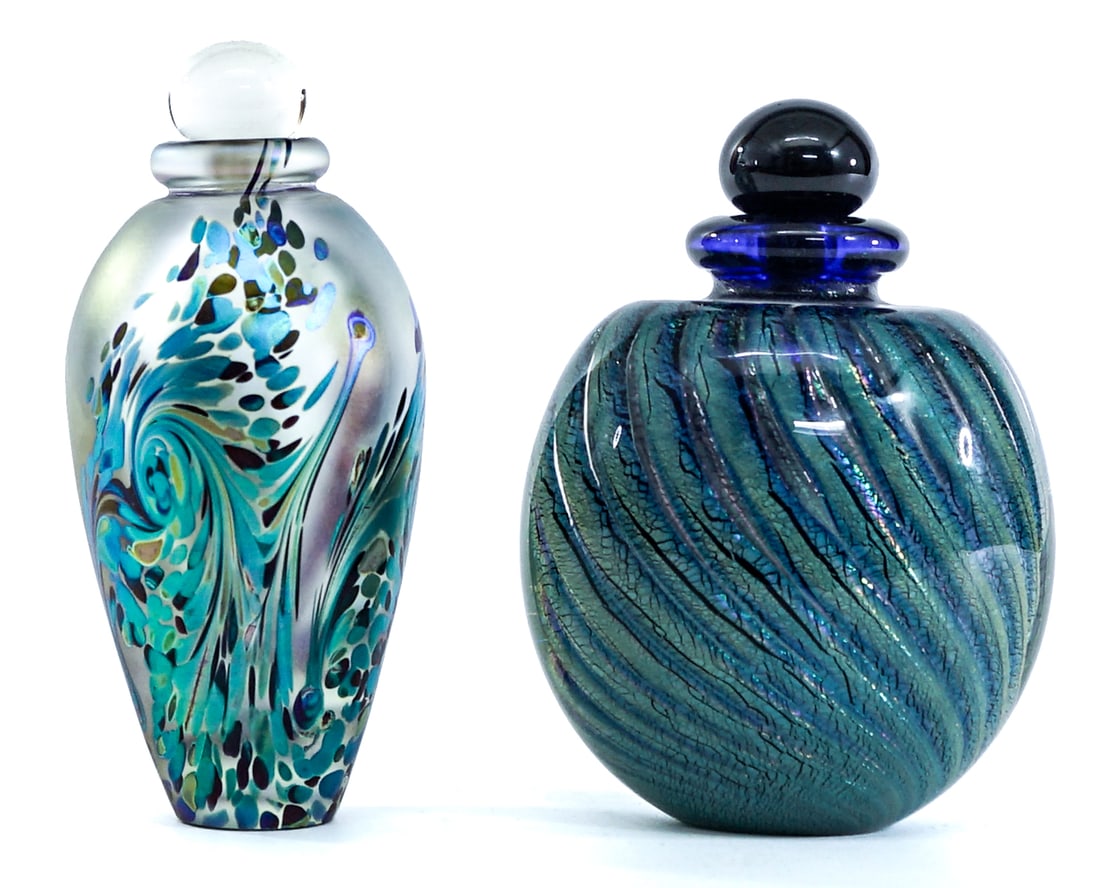 Robert Eickholt (2) SIGNED Art Glass Perfumes (1 of 5)