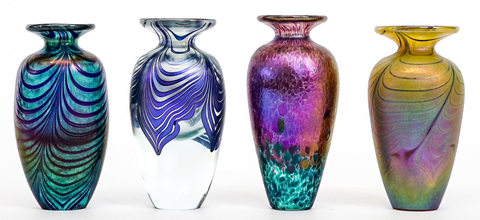 Robert Held (4) Art Glass Cabinet Vases (1 of 5)