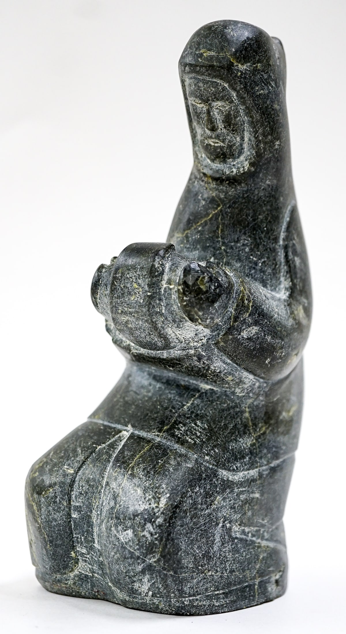 Inuit Eskimo Art Soapstone Carving-Canada Sticker (1 of 4)