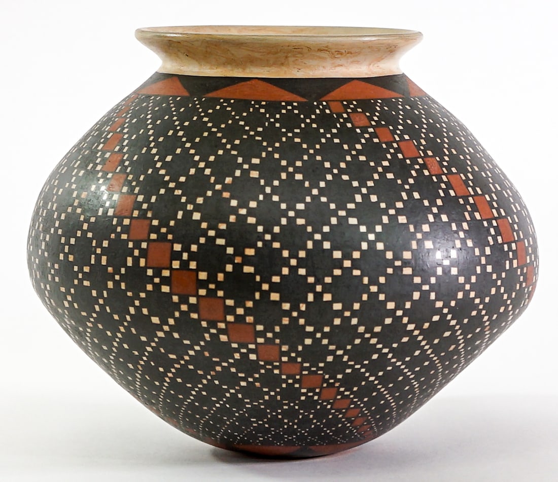 Humberto Ponce SIGNED Polychrome Olla Pottery (1 of 4)