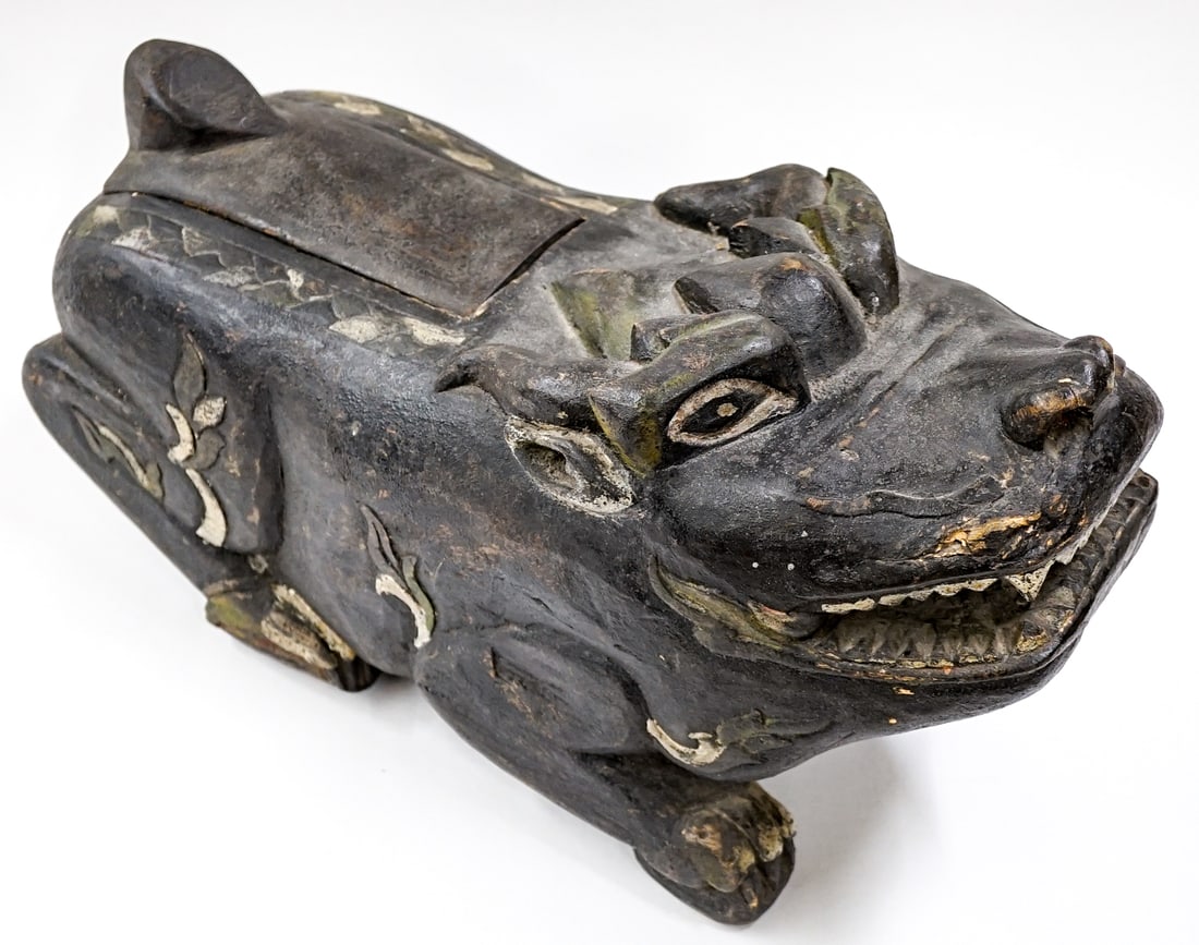 Northeastern Thailand Hand-Carved Tobacco Box (1 of 5)