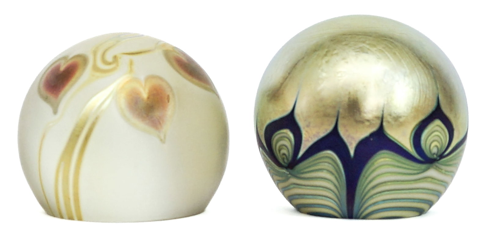 Correia Studios (2) Iridescent Paperweights (1 of 5)