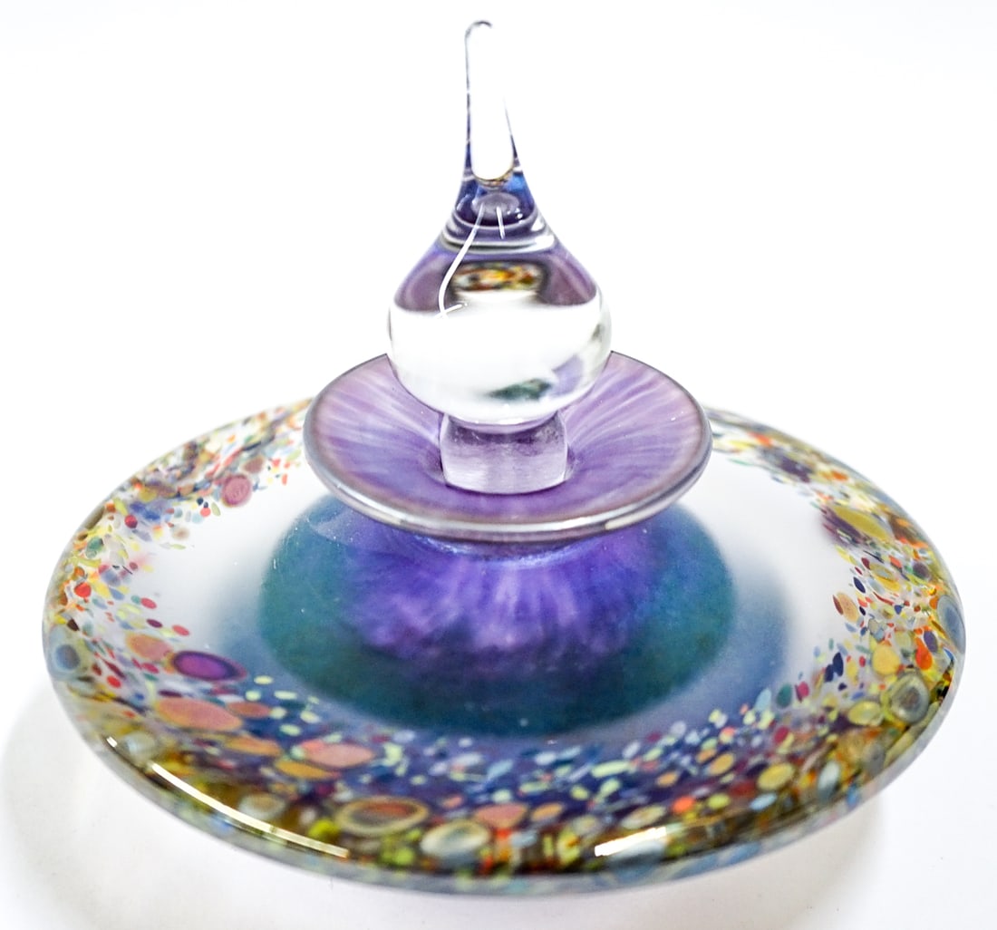 Illegibly Signed Studio Glass Perfume Bottle (1 of 6)