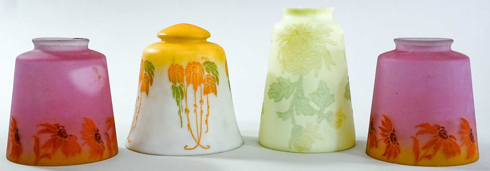 Art Deco (4) Glass Lamp Shades (1 of 5)