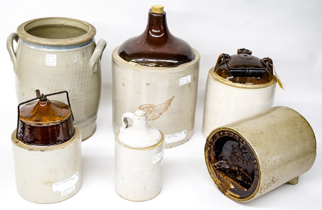 (6) Pieces of Antique Stoneware (1 of 7)