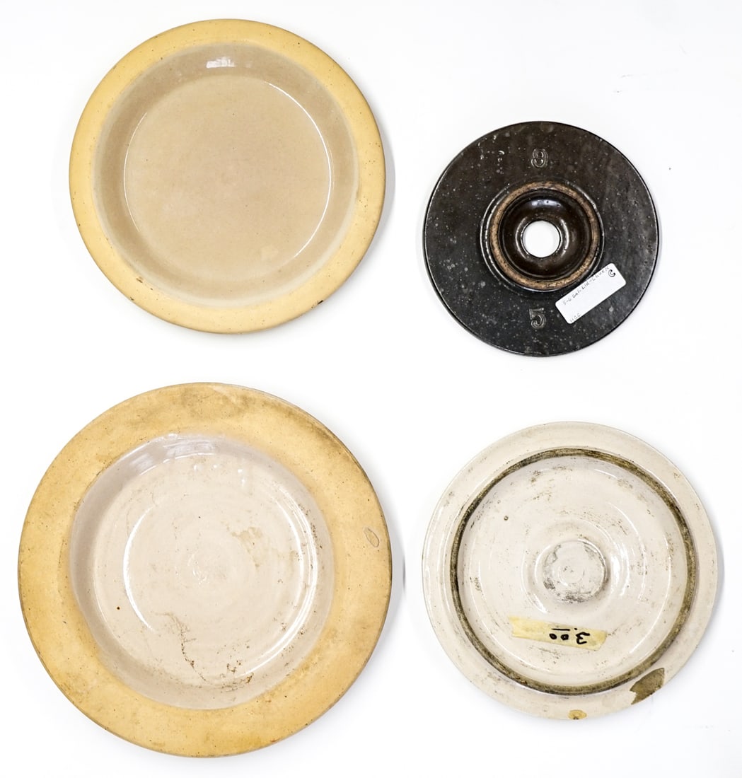 Stoneware Lids and Trays (1 of 2)