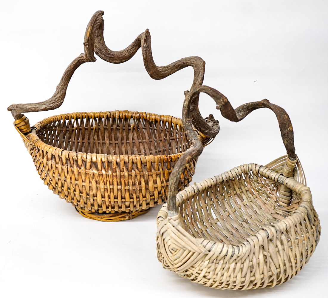 (2) Designer Wicker Baskets (1 of 3)