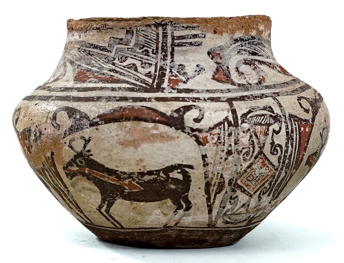 Native American Zuni Pottery Polychrome Bowl (1 of 5)