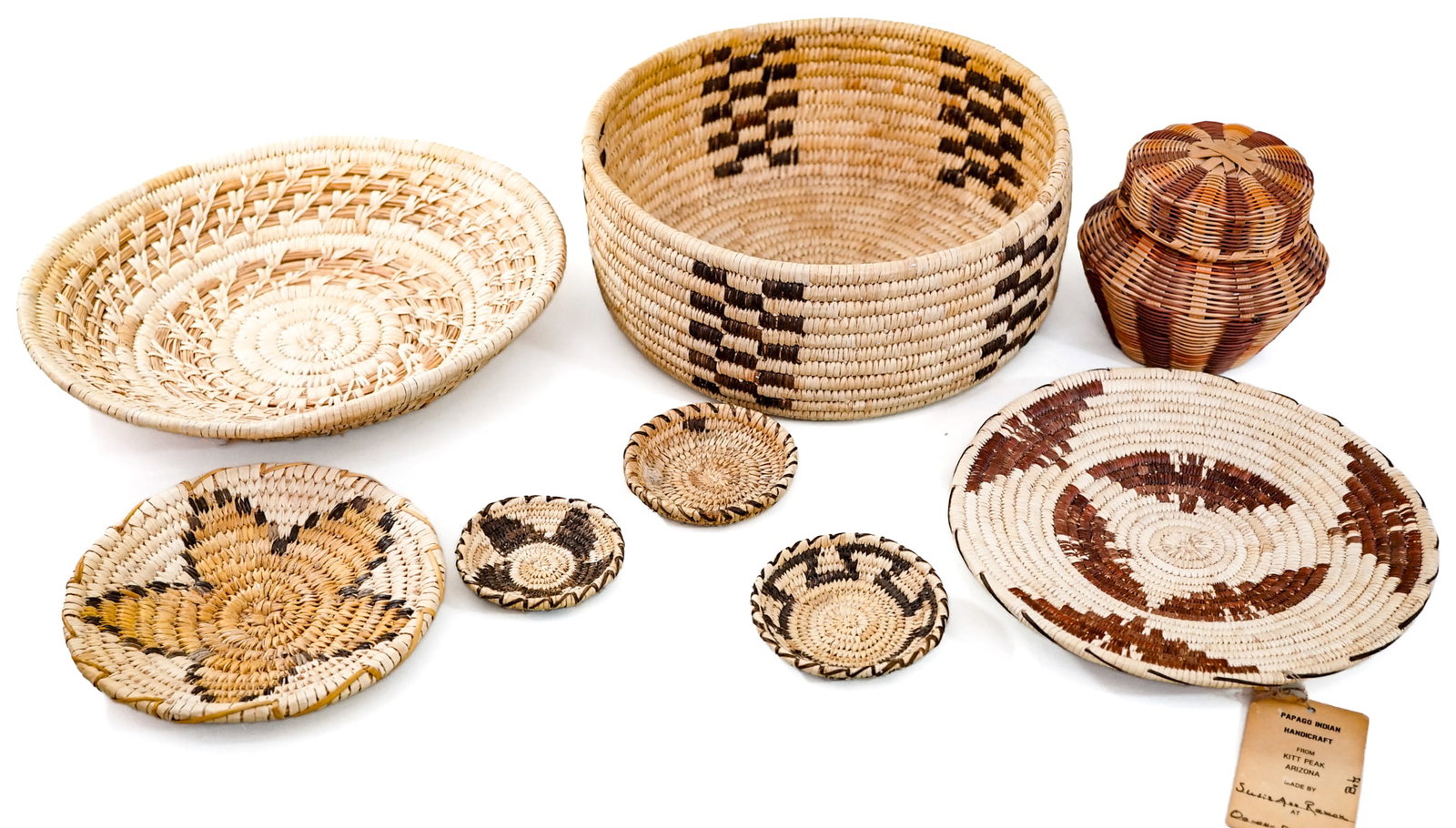 Native American (8) Assorted Style Basketry (1 of 3)