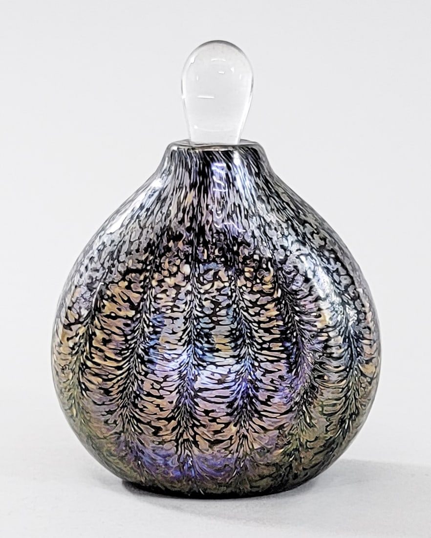 Fellerman SIGNED Art Glass Perfume Bottle (1 of 4)